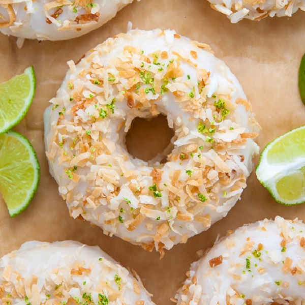Key Lime Coconut Donuts