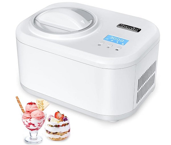 KUMIO 1.2-Quart Automatic Ice Cream Maker