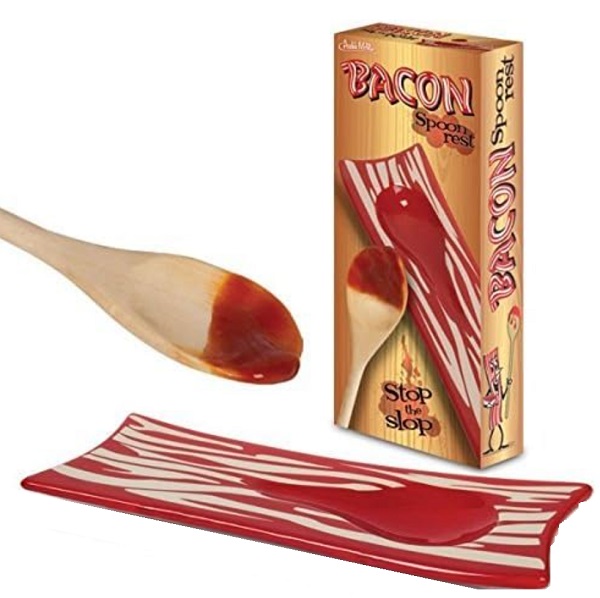 Accoutrements Bacon Ceramic Spoon Rest